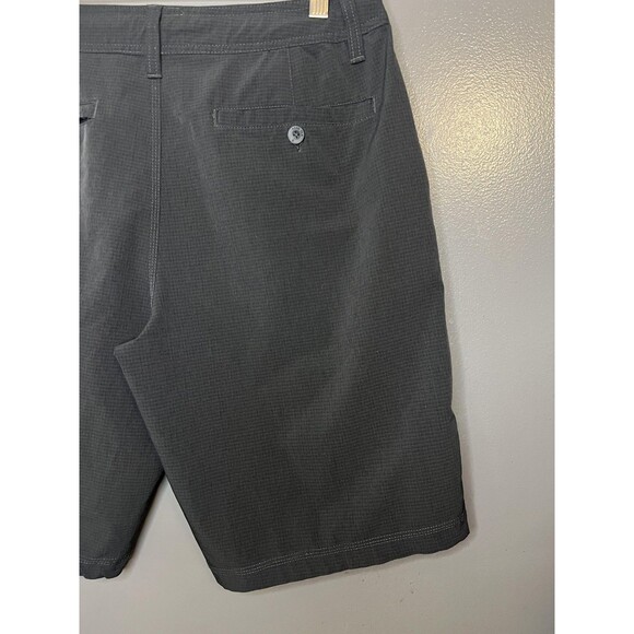 Hang Ten Shorts Mens 34 Black Hybrid Walk Boardshorts Casual Surf Swim - Picture 4 of 6